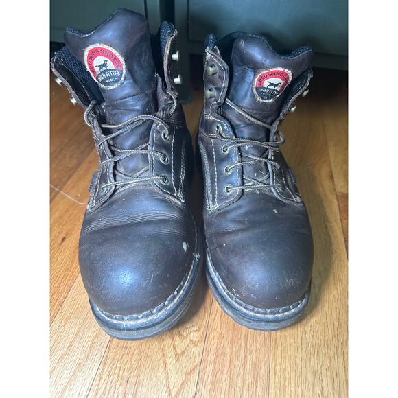 Irish Setter by Red Wing Ramsey Brown Leather Safety Toe Work Boot Men\'s USA 9.5
